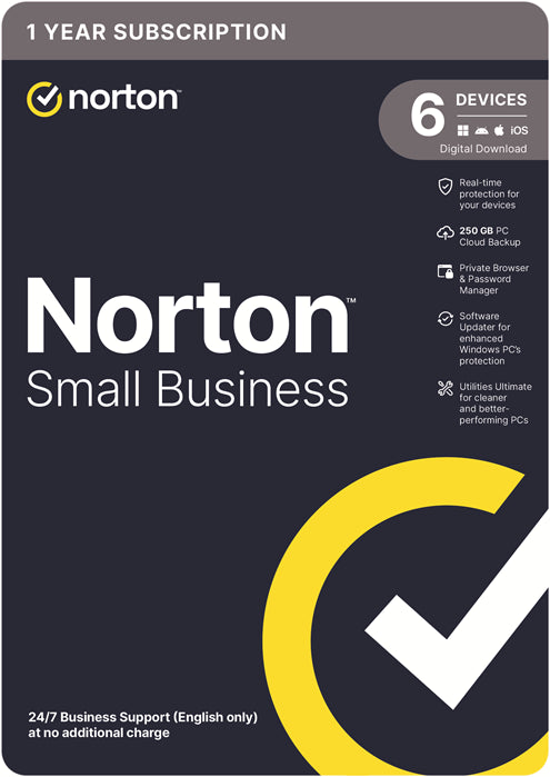 Norton Small Business 250GB AU 1 User 6 Devices, 12 Months, Digital Key via Email (Available on Leader Cloud)