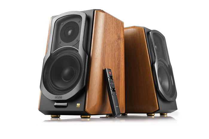 Edifier S1000MKII 2.0 Active Lifestyle Bookshelf Bluetooth Studio Speakers - Brown