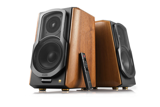 Edifier S1000MKII 2.0 Active Lifestyle Bookshelf Bluetooth Studio Speakers - Brown