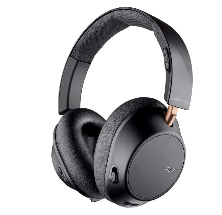 PLANTRONICS Backbeat GO 810 Wireless Headphones, Active Noise Canceling Over Ear Headphones, Black