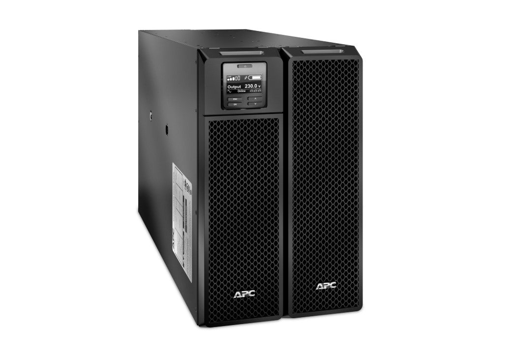 APC Smart-UPS On-Line, 8kVA/8kW, Tower, 230V 3:1 and 1:1, 6x C13+4x C19 IEC outlets, Network Card+SmartSlot, Extended runtime, W/O rail kit