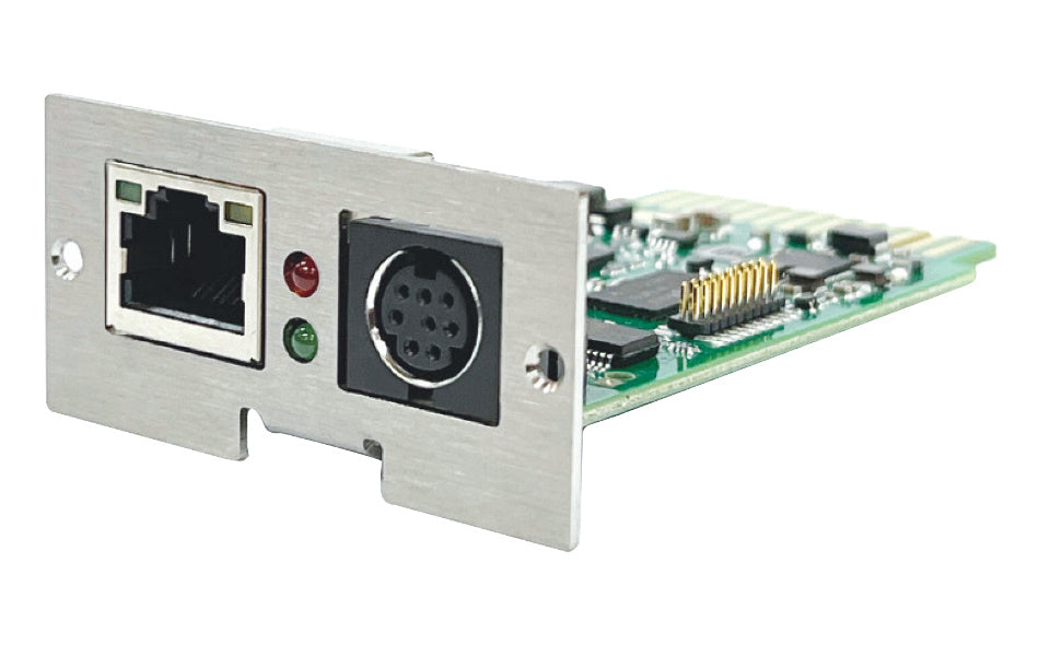 PowerShield Cyber Secure SNMP/Web Card, Mini-Slot, enhances network management and monitoring capabilities for UPS systems