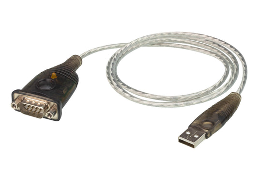 Aten USB to RS232 converter with 1m cableï¼Œ921.6 Kbps Transfer Rate, Compatible with Windows, Mac, Linux