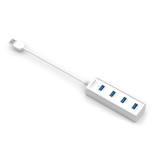 (LS) mbeatÂ® â€œSTICK' 4-Port USB 3.0 Hub - Aluminium Portable 4 Port Data Transfer Super Speed USB Hub Adapter Ultrabook MacBook SurfaceBook(LS)