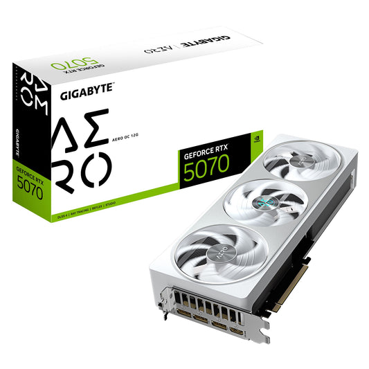 Gigabyte GV-N5070AERO OC-12GD, GeForce RTXâ„¢ 5070, CUDA  6144, 12 GB, GDDR7, PCI-E 5.0, ATX, 750W, HDMI 2.1b *1