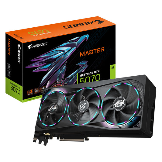Gigabyte GV-N5070AORUS M-12GD, GeForce RTXâ„¢ 5070, CUDA  6144, 12 GB, GDDR7, PCI-E 5.0, ATX, 750W, HDMI 2.1b *1